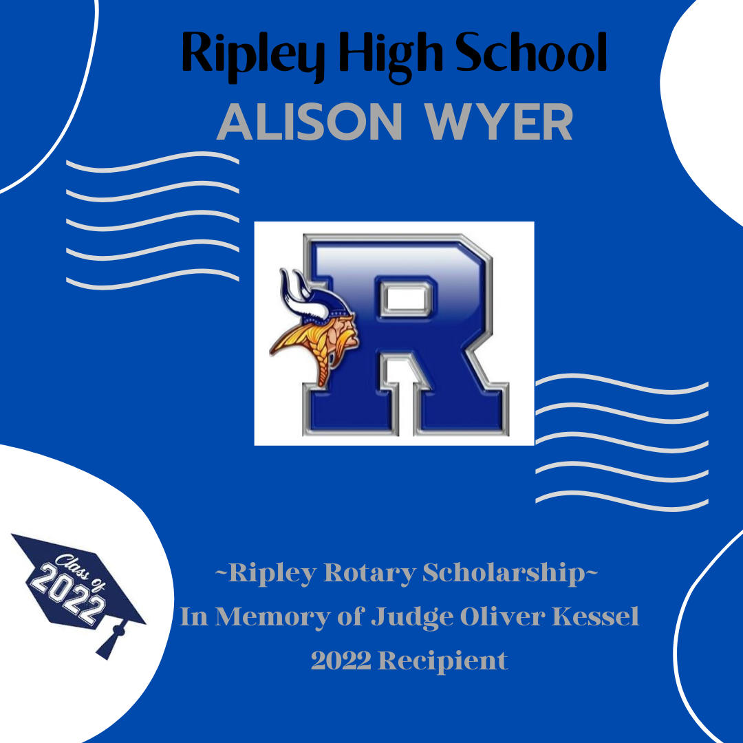 Ripley Rotary Scholarship Fund- In Memory of Judge Oliver Kessel- 139